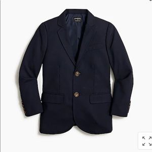 J Crew Crew Cuts Thompson Wool Suit Jacket - Navy
